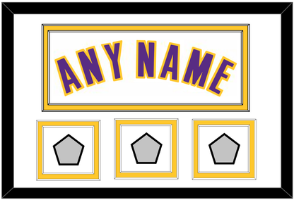 Los Angeles Name & 3 Trophy Patches - Alternate White (2002-2018) - Signature Tier 2