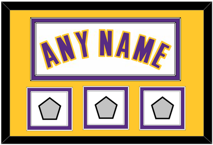Los Angeles Name & 3 Trophy Patches - Alternate White (2002-2018) - Signature Tier 4