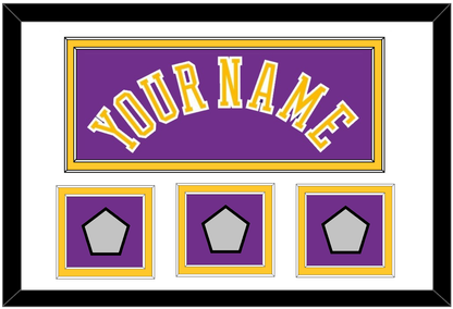 Los Angeles Name & 3 Trophy Patches - Road Purple (1978-1997) - Signature Tier 1