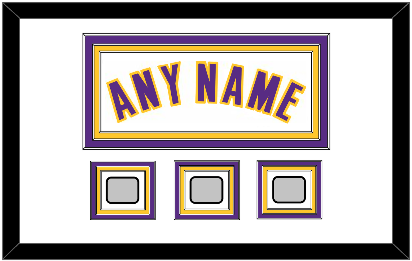 Los Angeles Name & 3 Finals Patches - Alternate White (2002-2018) - Premier Tier 1