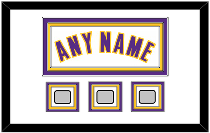 Los Angeles Name & 3 Finals Patches - Alternate White (2002-2018) - Premier Tier 1