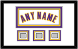 Los Angeles Name & 3 Trophy Patches - Alternate White (2002-2018) - Triple Mat 1