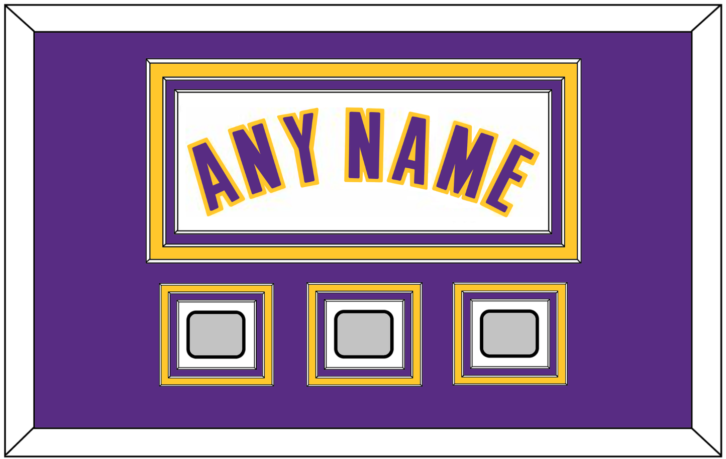 Los Angeles Name & 3 Finals Patches - Alternate White (2002-2018) - Premier Tier 2