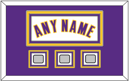 Los Angeles Name & 3 Finals Patches - Alternate White (2002-2018) - Premier Tier 2