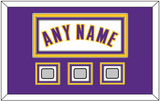 Los Angeles Name & 3 Trophy Patches - Alternate White (2002-2018) - Triple Mat 2