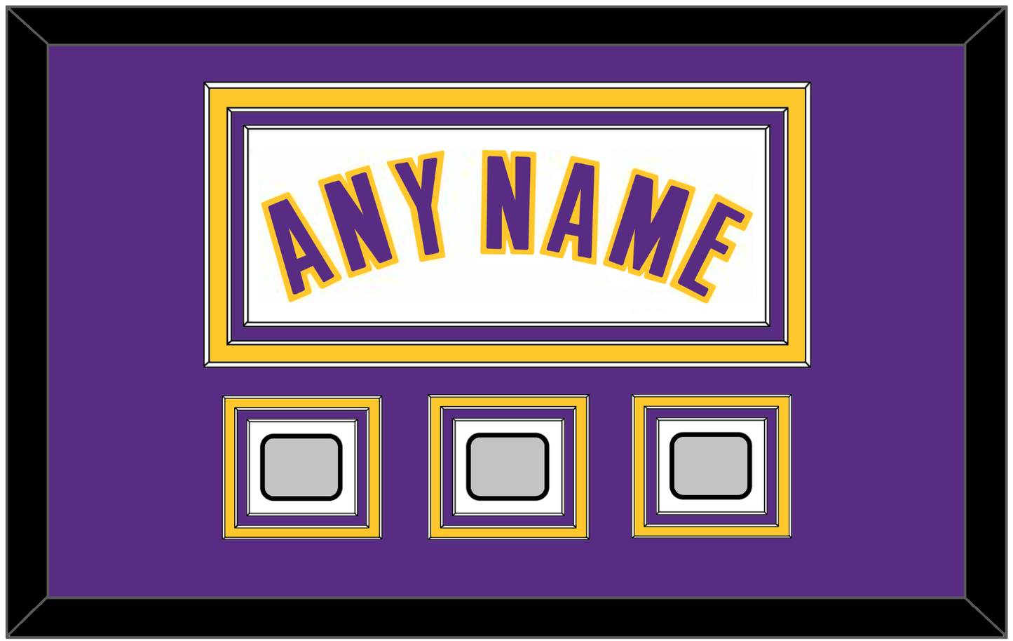 Los Angeles Name & 3 Finals Patches - Alternate White (2002-2018) - Premier Tier 2