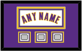 Los Angeles Name & 3 Trophy Patches - Alternate White (2002-2018) - Triple Mat 2