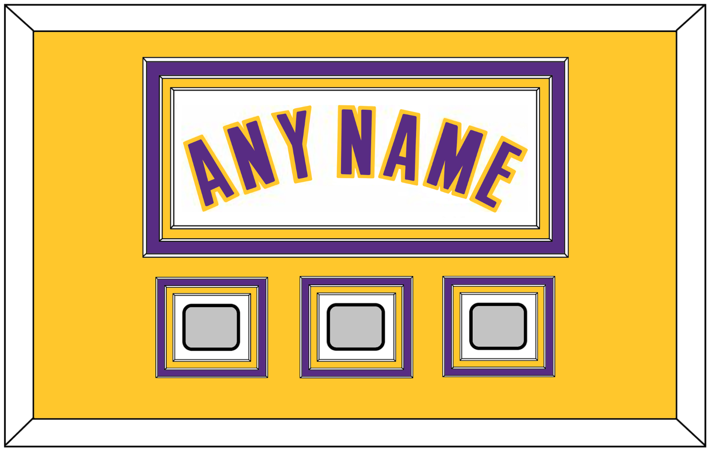 Los Angeles Name & 3 Finals Patches - Alternate White (2002-2018) - Premier Tier 3