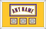 Los Angeles Name & 3 Trophy Patches - Alternate White (2002-2018) - Triple Mat 3