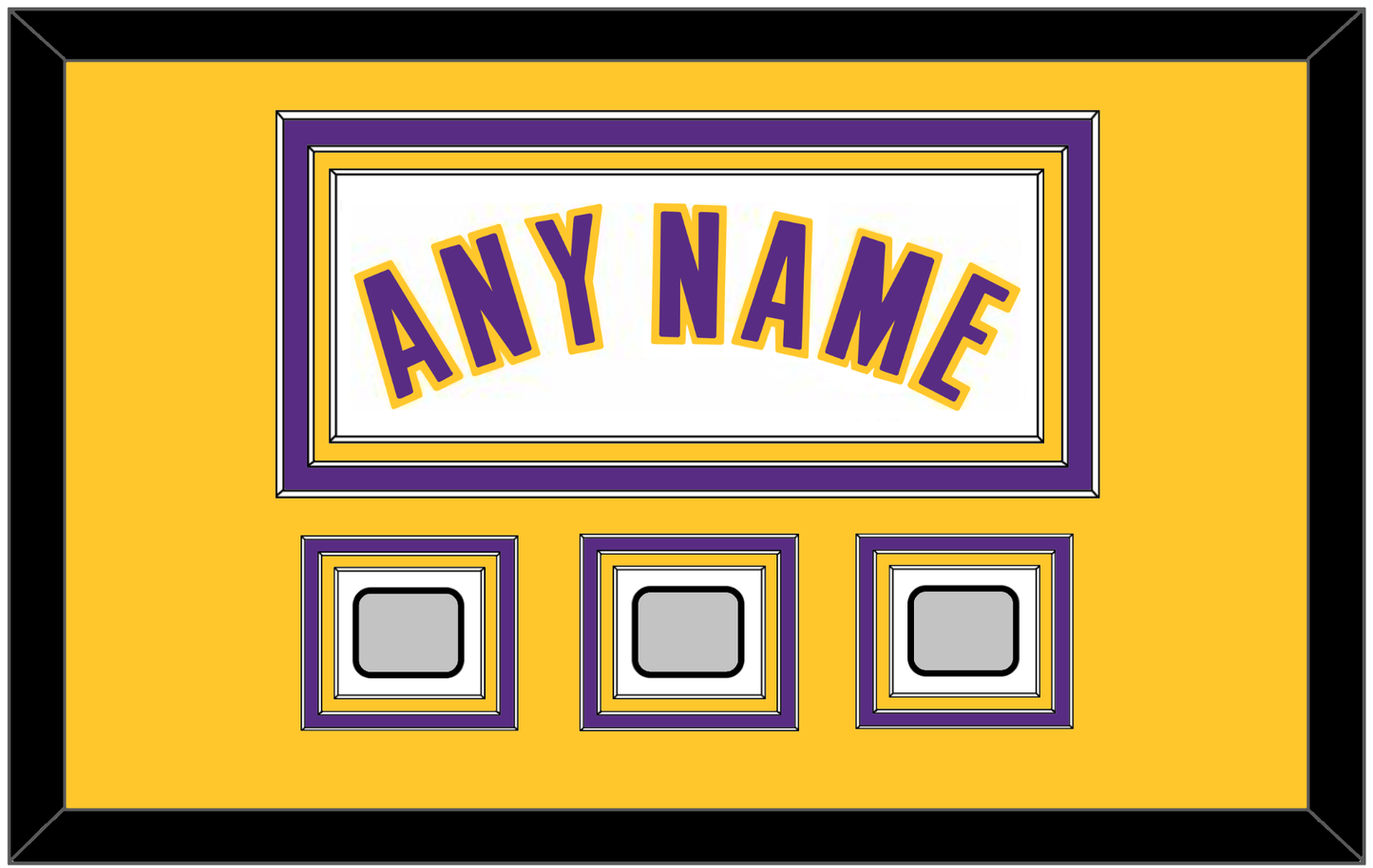 Los Angeles Name & 3 Trophy Patches - Alternate White (2002-2018) - Premier Tier 3
