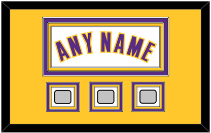 Los Angeles Name & 3 Finals Patches - Alternate White (2002-2018) - Premier Tier 3