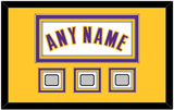 Los Angeles Name & 3 Finals Patches - Alternate White (2002-2018) - Triple Mat 3