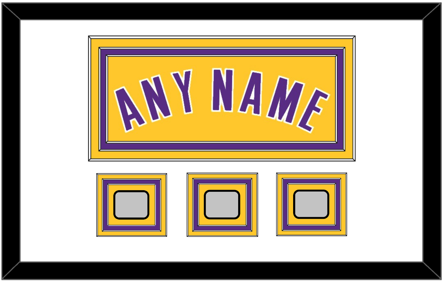 Los Angeles Name & 3 Finals Patches - Home Yellow (1999-2018) - Premier Tier 1