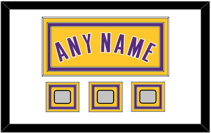 Los Angeles Name & 3 Finals Patches - Home Yellow (1999-2018) - Premier Tier 1