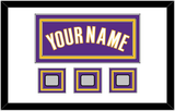 Los Angeles Name & 3 Trophy Patches - Road Purple (1999-2004) - Triple Mat 1