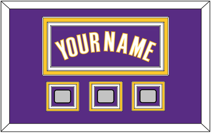 Los Angeles Name & 3 Trophy Patches - Road Purple (1999-2004) - Premier Tier 2