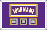 Los Angeles Name & 3 Trophy Patches - Road Purple (1999-2004) - Triple Mat 2