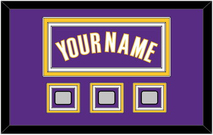 Los Angeles Name & 3 Trophy Patches - Road Purple (1999-2004) - Premier Tier 2