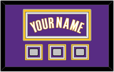 Los Angeles Name & 3 Finals Patches - Road Purple (1999-2004) - Triple Mat 2