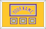 Los Angeles Name & 3 Trophy Patches - Home Yellow (1978-1997) - Triple Mat 2