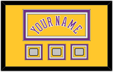 Los Angeles Name & 3 Champions Patches - Home Yellow (1978-1997) - Triple Mat 2