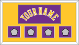 Los Angeles Name & 4 Trophy Patches - Road Purple (1978-1997) - Single Mat 2