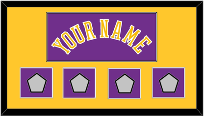 Los Angeles Name & 4 Trophy Patches - Road Purple (1978-1997) - Essential Tier 2