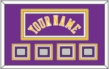 Los Angeles Name & 4 Trophy Patches - Road Purple (1978-1997) - Triple Mat 2
