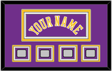 Los Angeles Name & 4 Trophy Patches - Road Purple (1978-1997) - Triple Mat 2