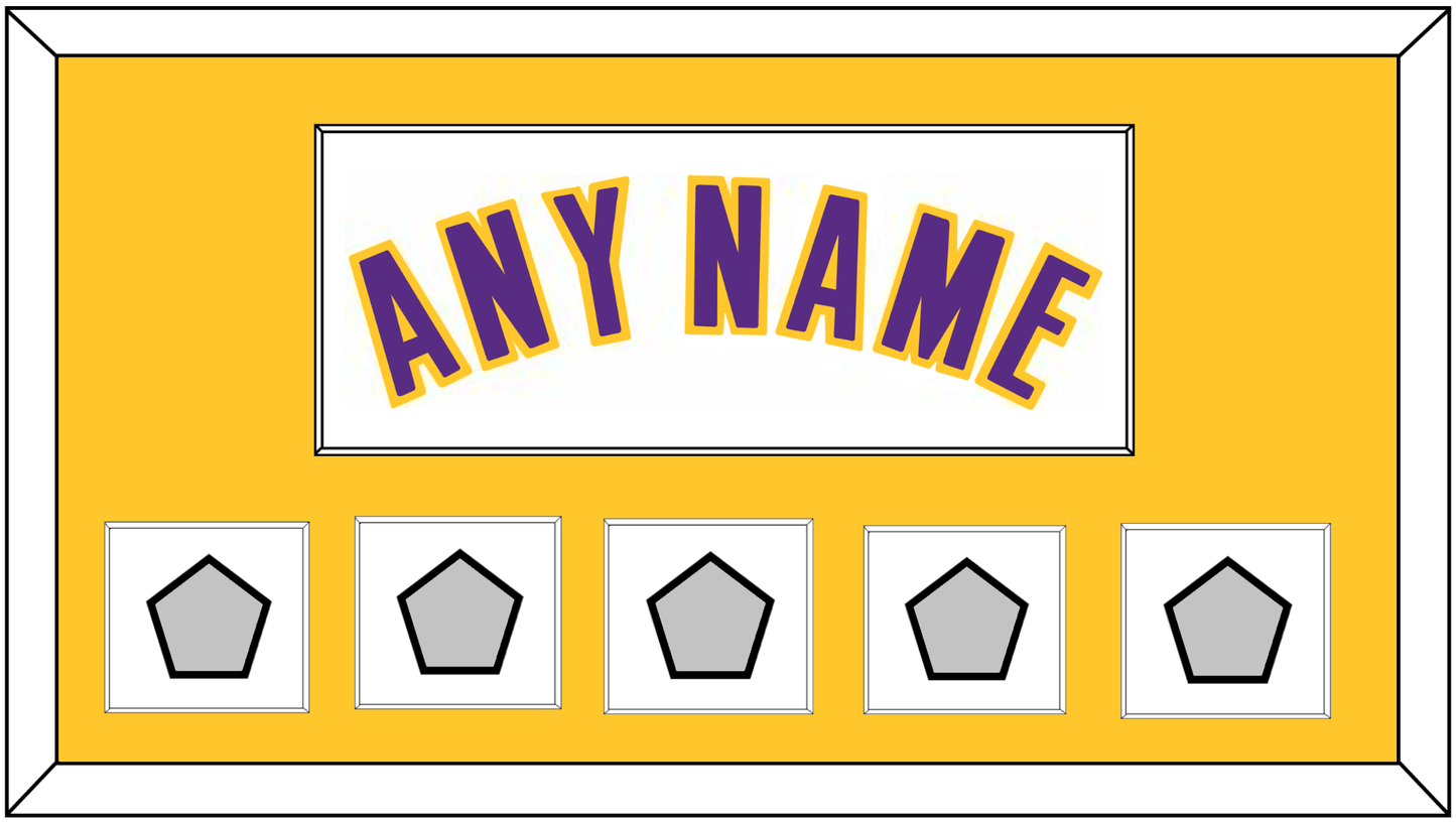 Los Angeles Name & 5 Trophy Patches - Alternate White (2002-2018) - Essential Tier 2