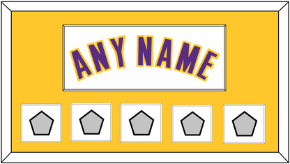 Los Angeles Name & 5 Trophy Patches - Alternate White (2002-2018) - Essential Tier 2