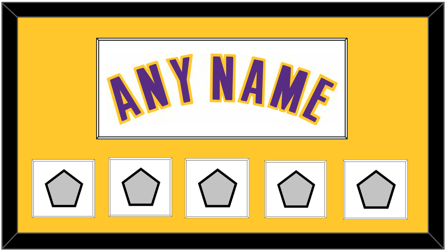 Los Angeles Name & 5 Trophy Patches - Alternate White (2002-2018) - Essential Tier 2