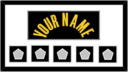 Los Angeles Name & 5 Trophy Patches - Black Mamba (2017-2018, 2020) - Essential Tier 1
