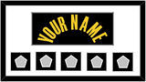 Los Angeles Name & 5 Finals Patches - Black Mamba (2017-2018, 2020) - Single Mat 1