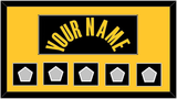 Los Angeles Name & 5 Finals Patches - Black Mamba (2017-2018, 2020) - Single Mat 2