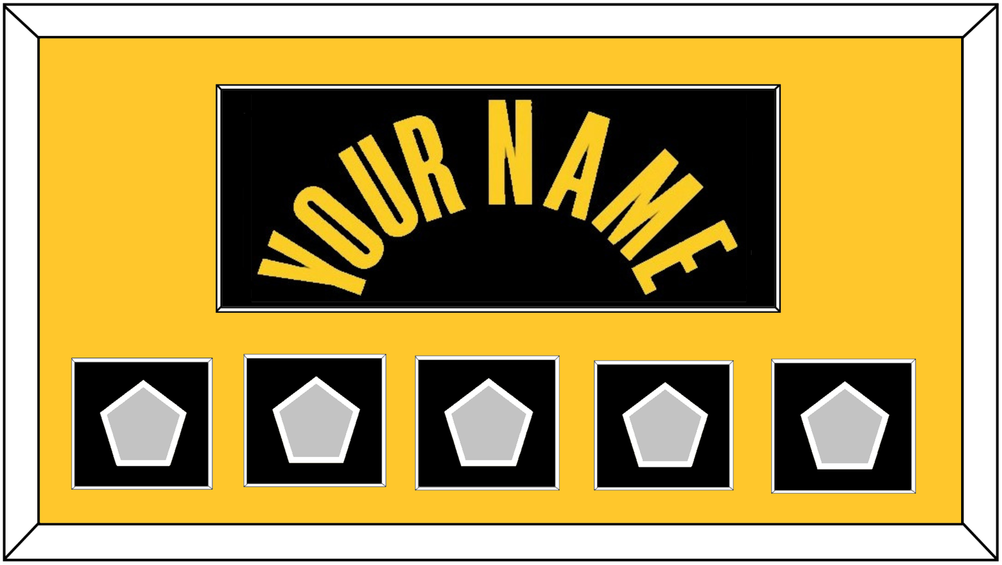 Los Angeles Name & 5 Trophy Patches - Black Mamba (2017-2018, 2020) - Essential Tier 2