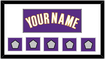 Los Angeles Name & 5 Trophy Patches - Road Purple (1999-2004) - Essential Tier 1