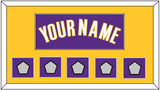 Los Angeles Name & 5 Trophy Patches - Road Purple (1999-2004) - Single Mat 2