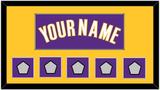 Los Angeles Name & 5 Trophy Patches - Road Purple (1999-2004) - Single Mat 2