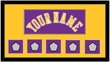Los Angeles Name & 5 Trophy Patches - Road Purple (1978-1997) - Single Mat 2