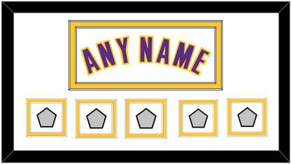 Los Angeles Name & 5 Trophy Patches - Alternate White (2002-2018) - Signature Tier 2