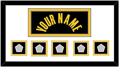 Los Angeles Name & 5 Trophy Patches - Black Mamba (2017-2018, 2020) - Signature Tier 1