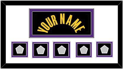 Los Angeles Name & 5 Finals Patches - Black Mamba (2017-2018, 2020) - Signature Tier 2