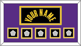 Los Angeles Name & 5 Finals Patches - Black Mamba (2017-2018, 2020) - Double Mat 4