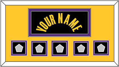 Los Angeles Name & 5 Finals Patches - Black Mamba (2017-2018, 2020) - Signature Tier 5