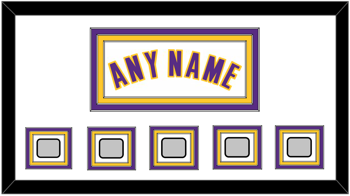 Los Angeles Name & 5 Finals Patches - Alternate White (2002-2018) - Premier Tier 1