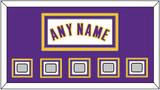Los Angeles Name & 5 Finals Patches - Alternate White (2002-2018) - Triple Mat 2