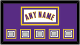 Los Angeles Name & 5 Finals Patches - Alternate White (2002-2018) - Triple Mat 2