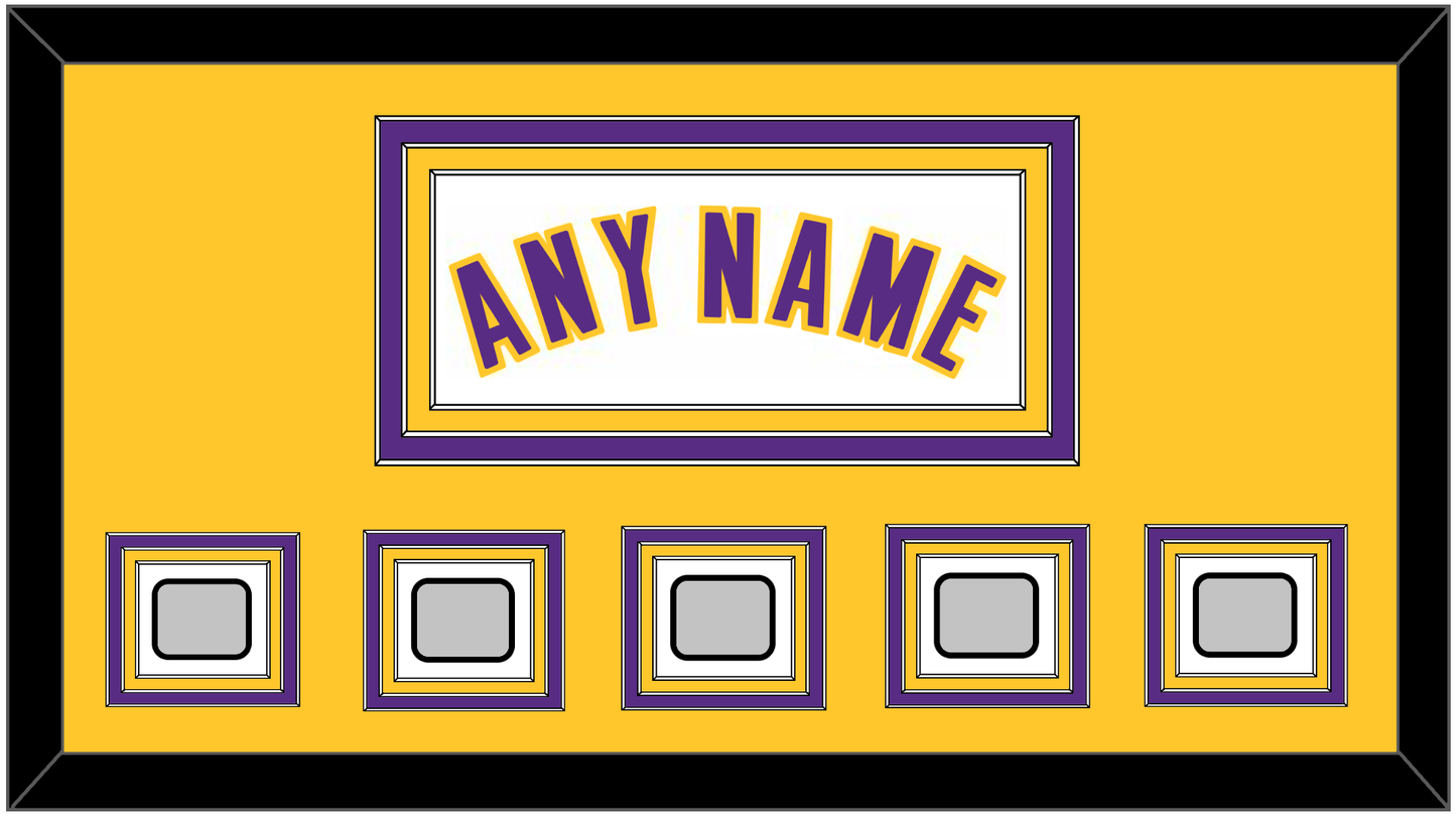 Los Angeles Name & 5 Trophy Patches - Alternate White (2002-2018) - Premier Tier 3