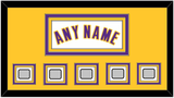 Los Angeles Name & 5 Trophy Patches - Alternate White (2002-2018) - Triple Mat 3